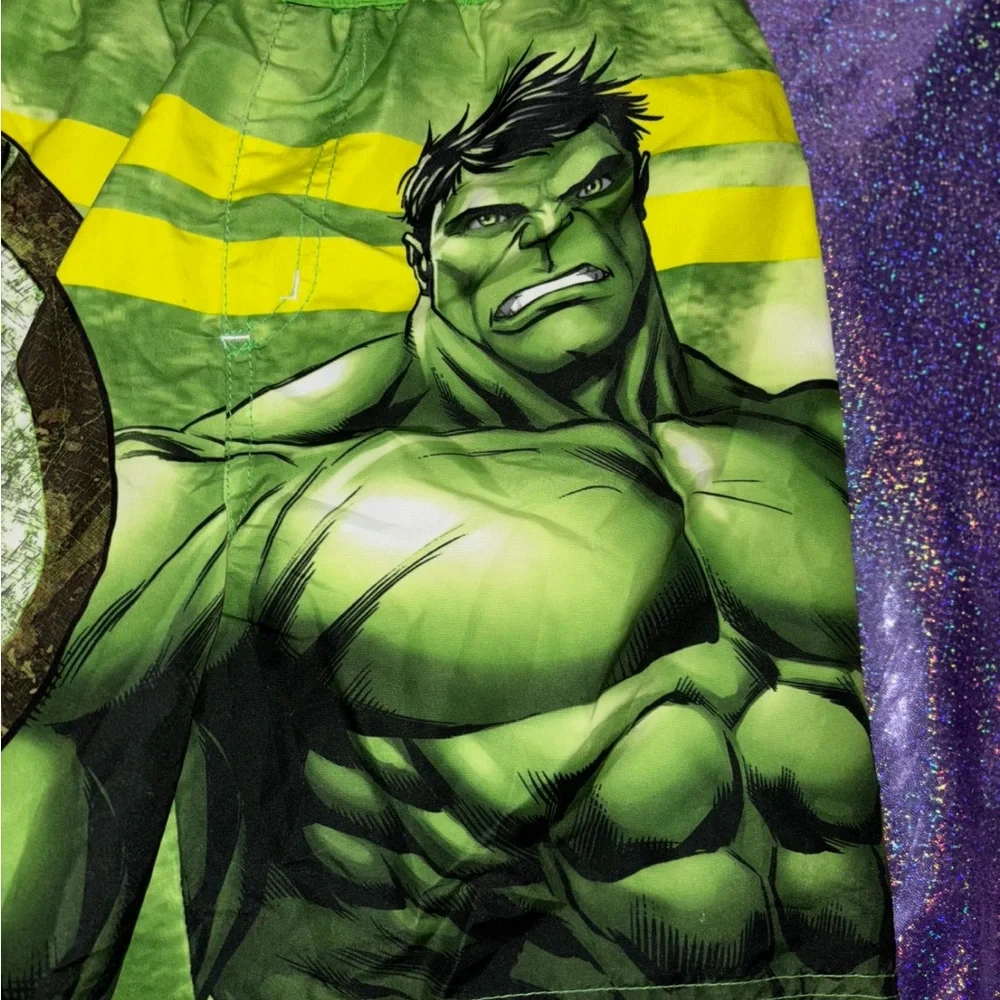 Boys Incredible Hulk Swim Trunks